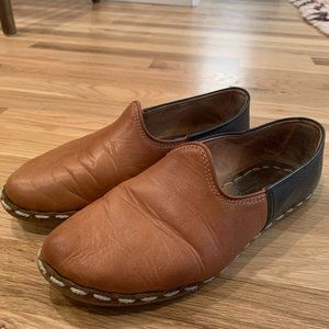 Sabah shoes (Camel brown + black) size 39